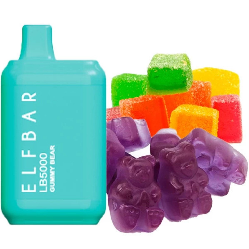 Jednorazowy papieros elektroniczny Elf Bar LB Gummy Bear (5000 zaciągnięć)