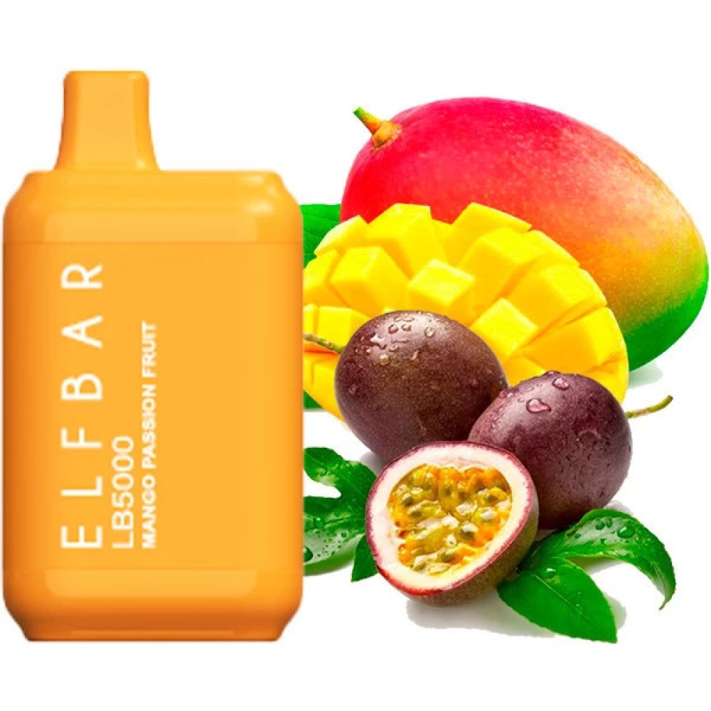 Jednorazowy papieros elektroniczny Elf Bar LB Mango Passion Fruit (Mango Passion Fruit) (5000 zaciągnięć)