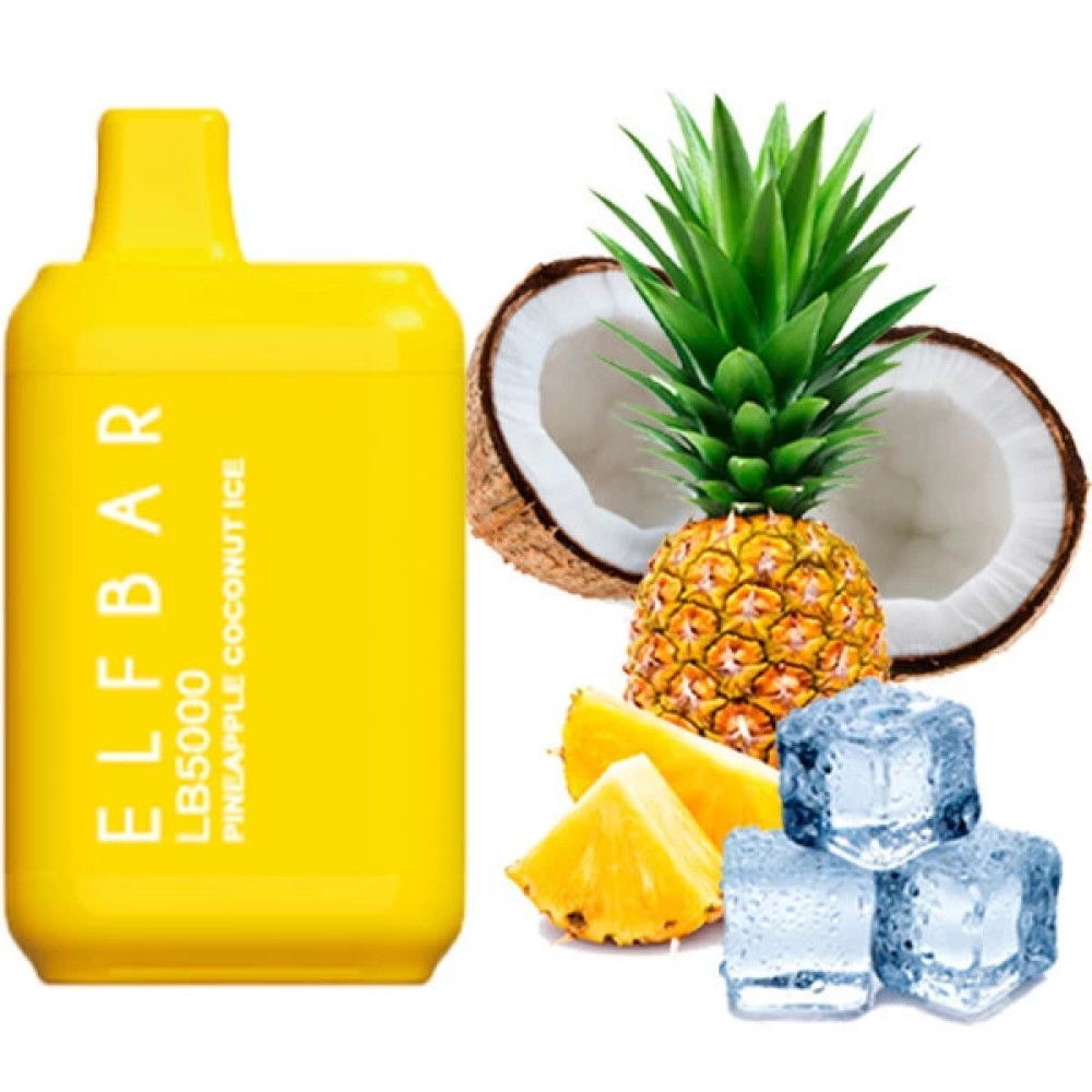 Jednorazowy papieros elektroniczny Elf Bar LB Pineapple Coconut Ice (5000 zaciągnięć)