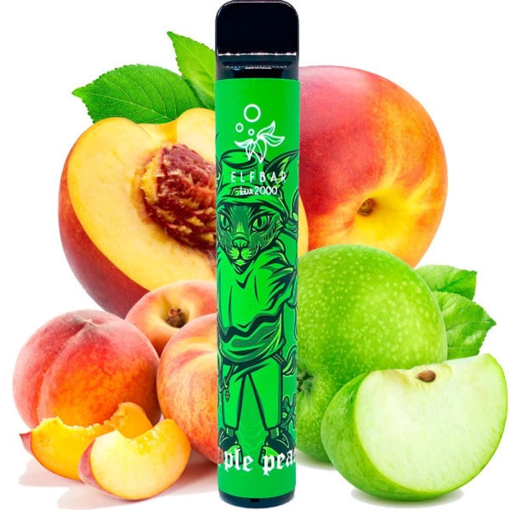 Jednorazowy papieros elektroniczny Elf Bar Lux Apple Peach (Apple Peach) (2000 zaciągnięć)