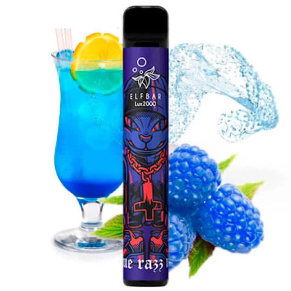 Jednorazowy papieros elektroniczny Elf Bar Lux Blue Razz Ice (2000 zaciągnięć)