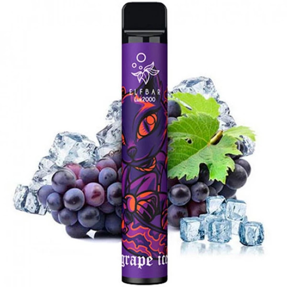 Jednorazowy papieros elektroniczny Elf Bar Lux Grape Ice (Grape Ice) (2000 zaciągnięć)