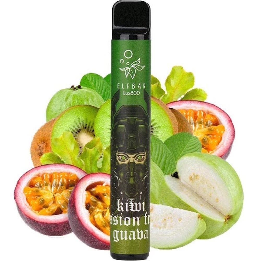 Jednorazowy papieros elektroniczny Elf Bar Lux Kiwi Passion Fruit Guava (800 zaciągnięć)