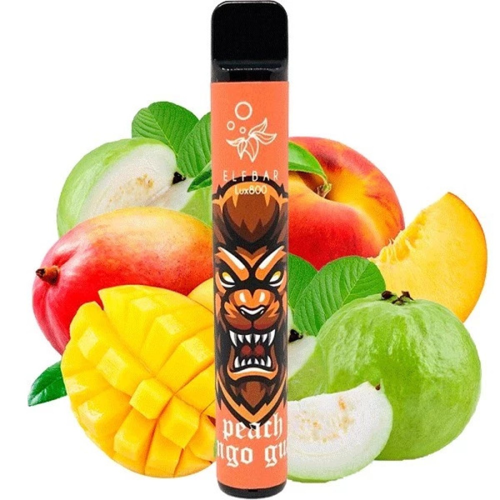 Jednorazowy papieros elektroniczny Elf Bar Lux Peach Mango Guava (800 zaciągnięć)
