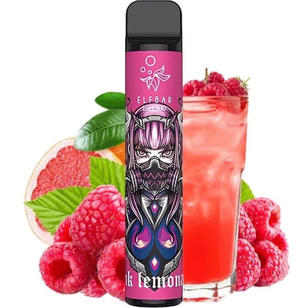 Jednorazowy papieros elektroniczny Elf Bar Lux Pink Lemonade (Różowa lemoniada) (1500 zaciągnięć)