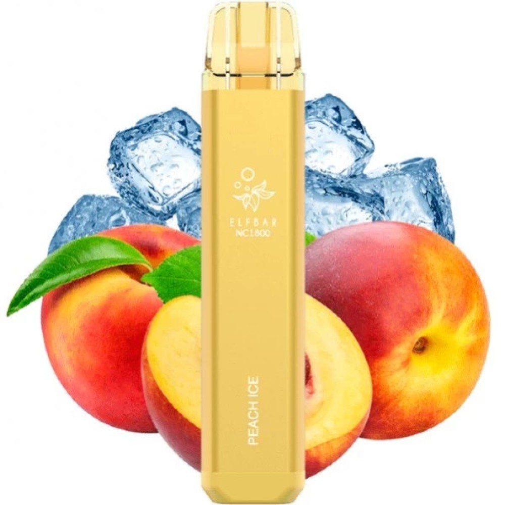 Jednorazowy papieros elektroniczny Elf Bar Peach Ice (1800 zaciągnięć)