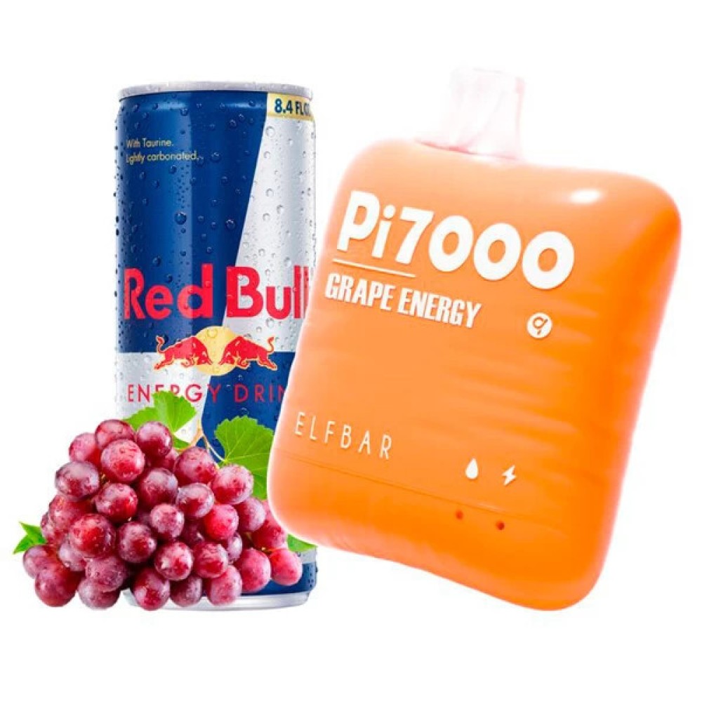 Jednorazowy papieros elektroniczny Elf Bar Pi Grape Energy (Grape Energy) (7000 zaciągnięć)