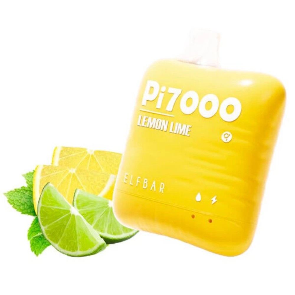Jednorazowy papieros elektroniczny Elf Bar Pi Lemon Lime (Lemon Lime) (7000 zaciągnięć)