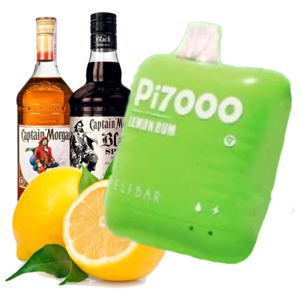 Jednorazowy papieros elektroniczny Elf Bar Pi Lemon Rum (Lemon Rum) (7000 zaciągnięć)