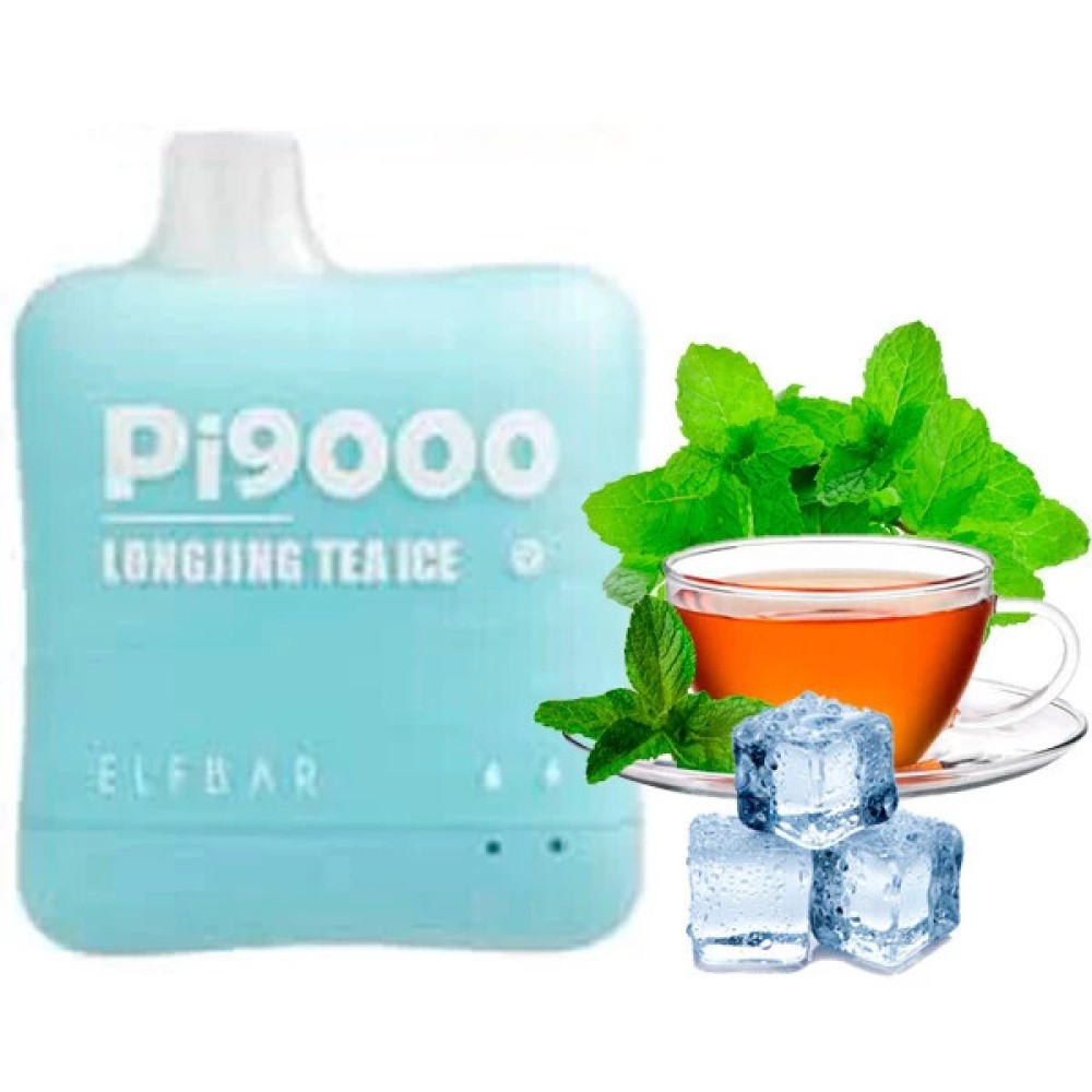 Jednorazowy papieros elektroniczny Elf Bar Pi Longjing Tea Ice (Longjin Tea Ice) (9000 zaciągnięć)