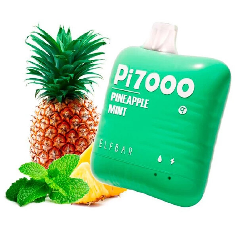 Jednorazowy papieros elektroniczny Elf Bar Pi Pineapple Mint (Pineapple Mint) (7000 zaciągnięć)