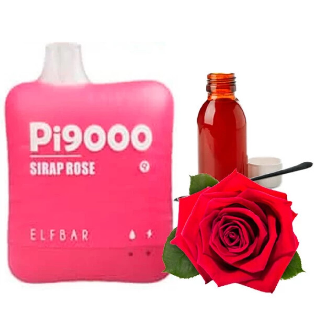 Jednorazowy papieros elektroniczny Elf Bar Pi Sirap Rose (syrop różany) (9000 zaciągnięć)