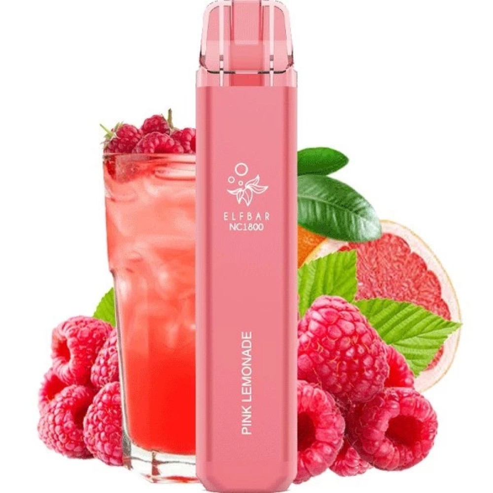 Jednorazowy papieros elektroniczny Elf Bar Pink Lemonade (Różowa lemoniada) (1800 zaciągnięć)