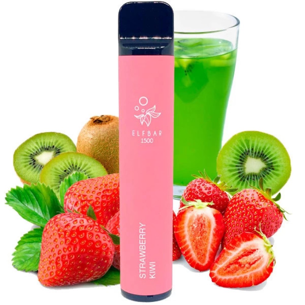 Jednorazowy papieros elektroniczny Elf Bar Strawberry Kiwi (Strawberry Kiwi) (1500 zaciągnięć)