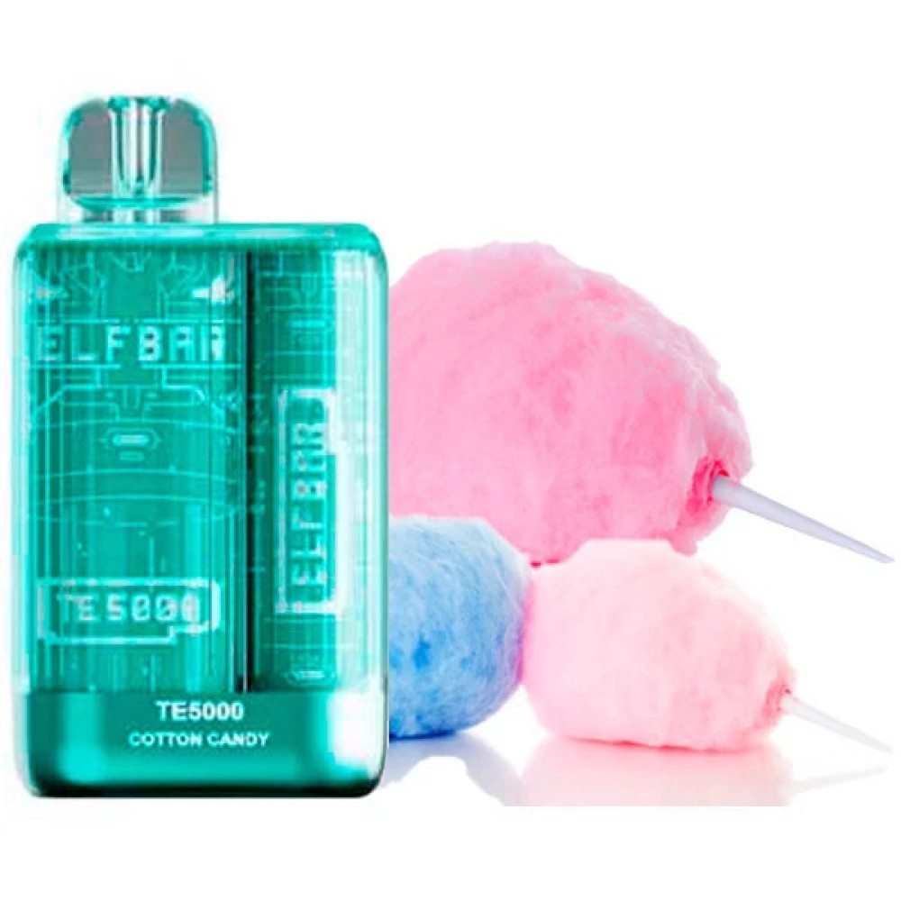 Jednorazowy papieros elektroniczny Elf Bar TE Cotton Candy (5000 zaciągnięć)