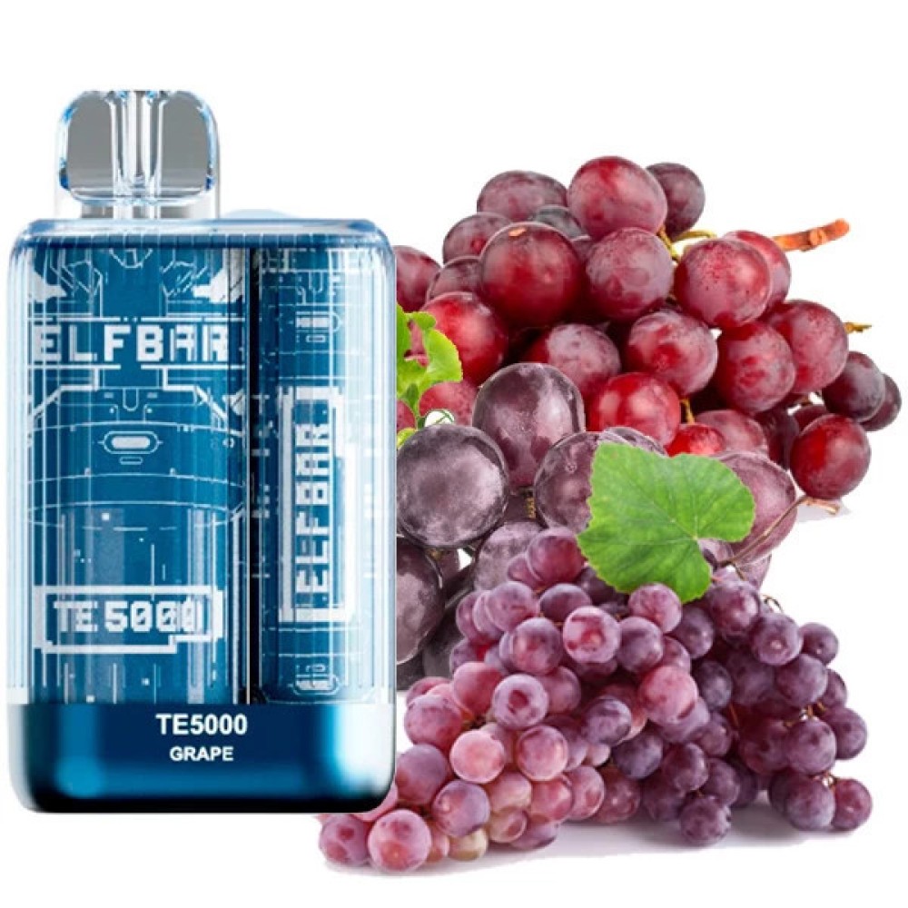 Jednorazowy papieros elektroniczny Elf Bar TE Grape (5000 zaciągnięć)