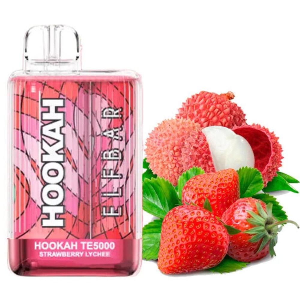 Jednorazowy papieros elektroniczny Elf Bar TE Hookah Edition Strawberry Lychee (5000 zaciągnięć)