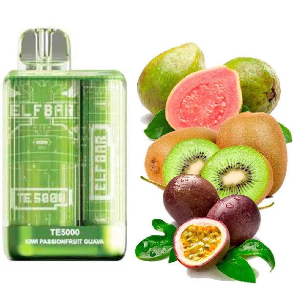 Jednorazowy papieros elektroniczny Elf Bar TE Kiwi Passion Fruit Guava (5000 zaciągnięć)
