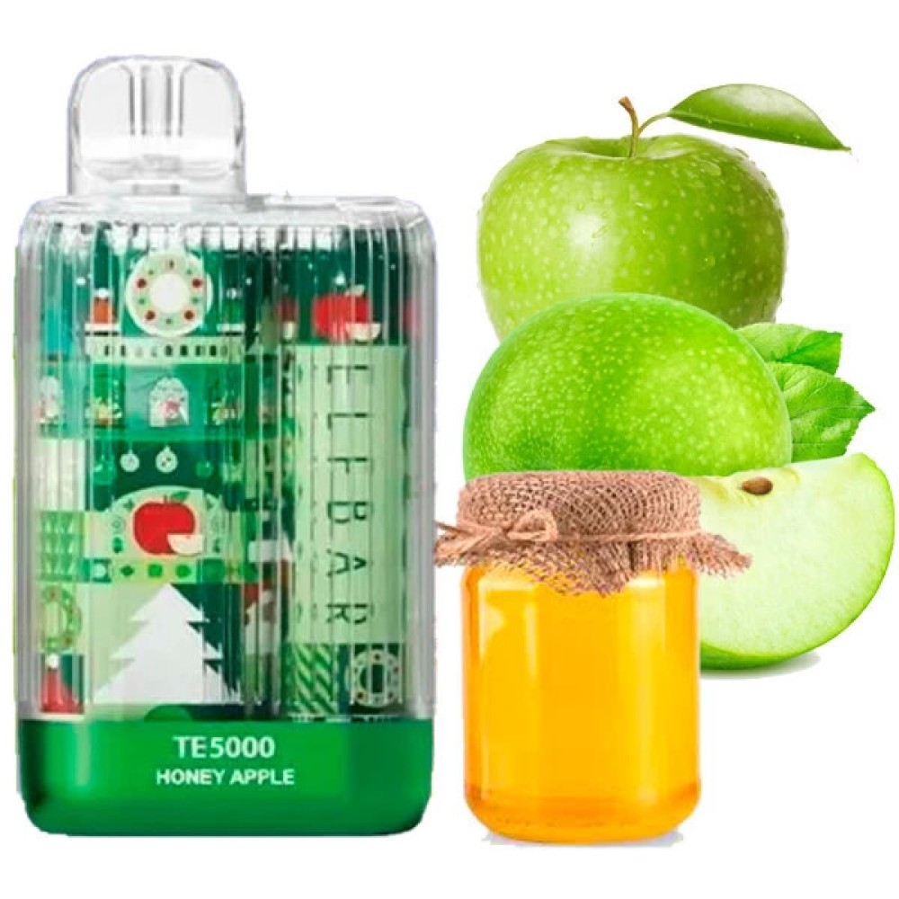Jednorazowy papieros elektroniczny Elf Bar TE New Year Edition Honey Apple (5000 zaciągnięć)