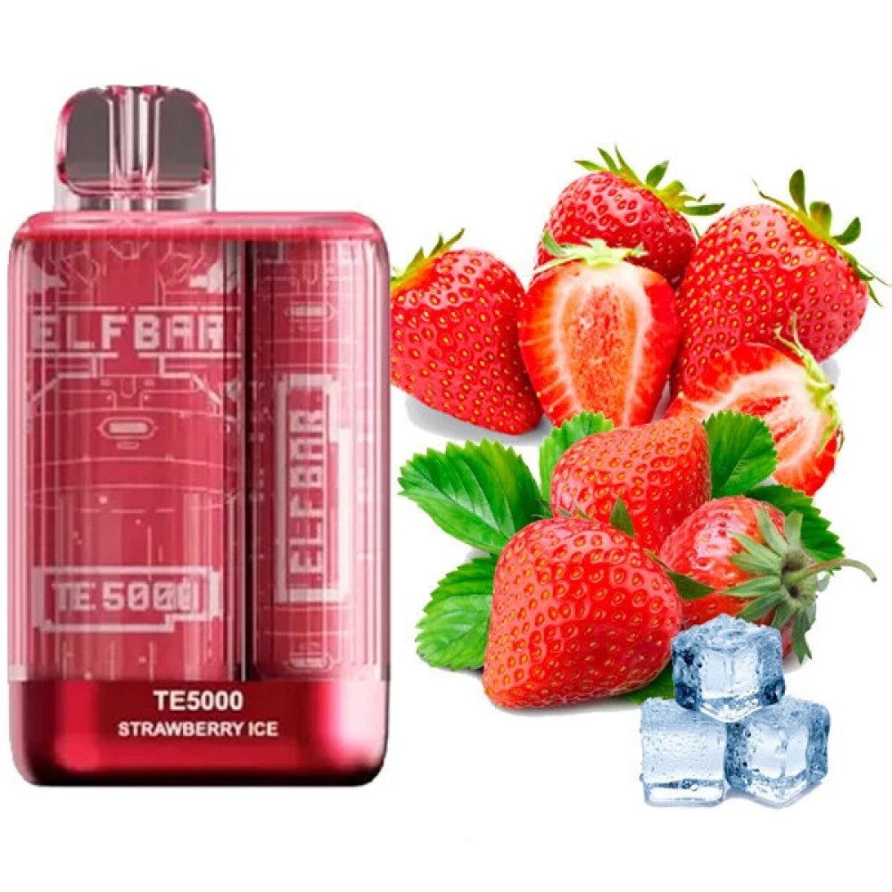 Jednorazowy papieros elektroniczny Elf Bar TE Strawberry Ice (Strawberry Ice) (5000 zaciągnięć)