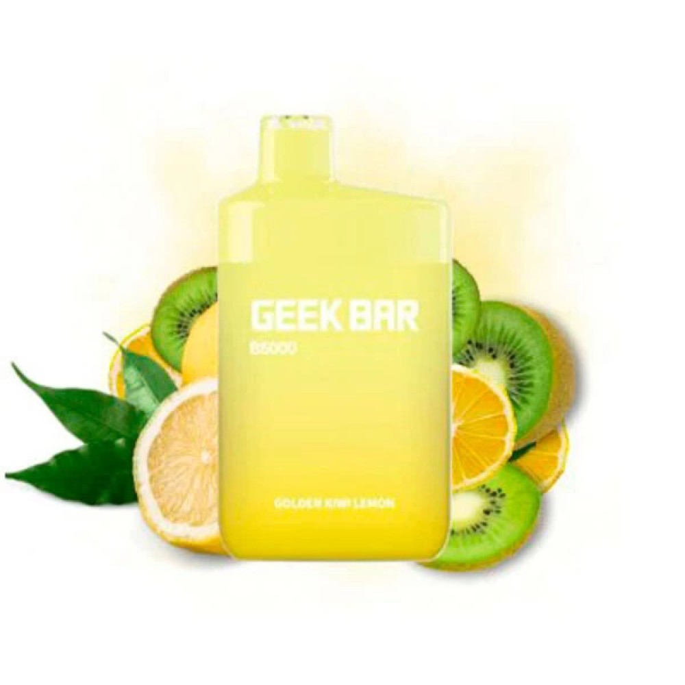 Jednorazowy papieros elektroniczny Geek Bar Golden Kiwi Lemon (5000 zaciągnięć)