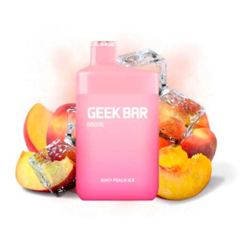 Jednorazowy elektroniczny papieros Geek Bar Juicy Peach Ice (5000 zaciągnięć)