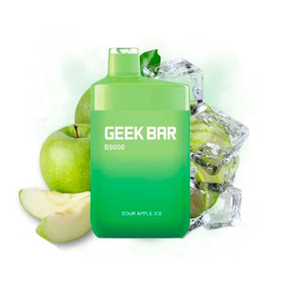 Jednorazowy elektroniczny papieros Geek Bar Sour Apple Ice (5000 zaciągnięć)