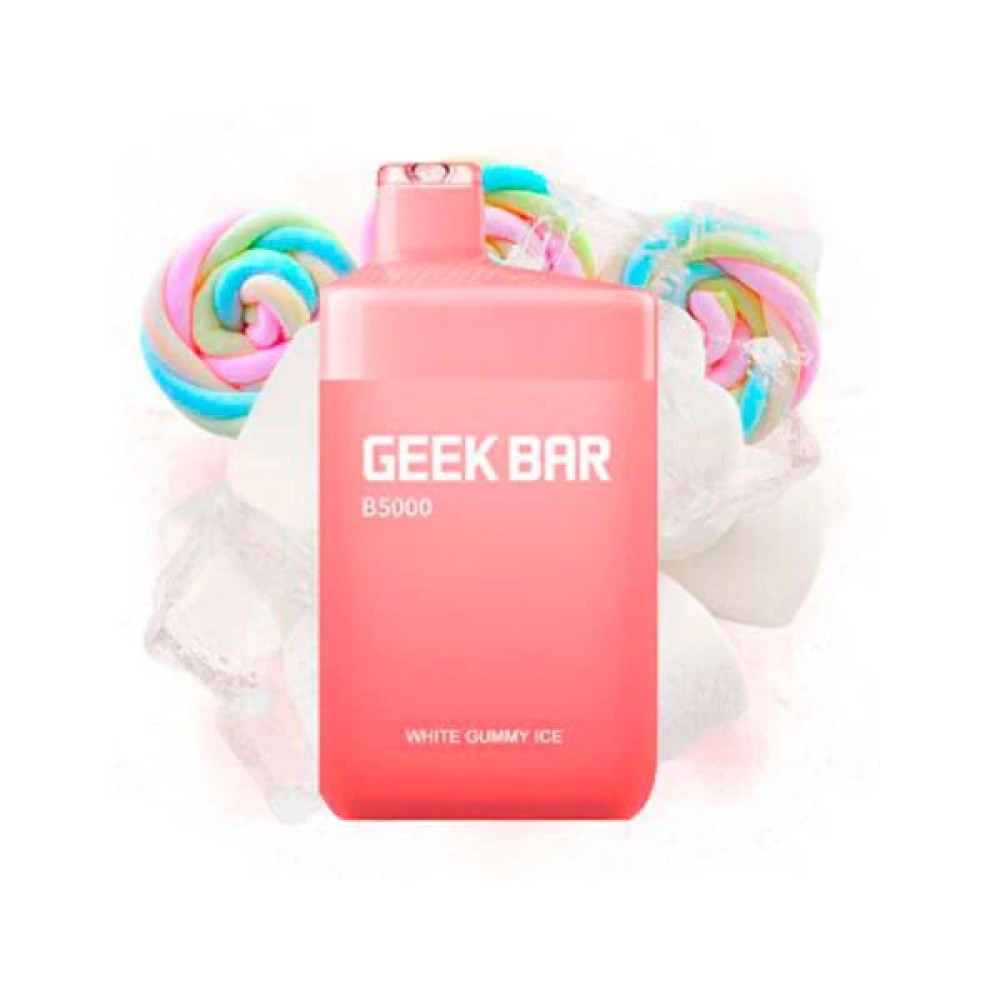Jednorazowy elektroniczny papieros Geek Bar White Gummy Ice (5000 zaciągnięć)