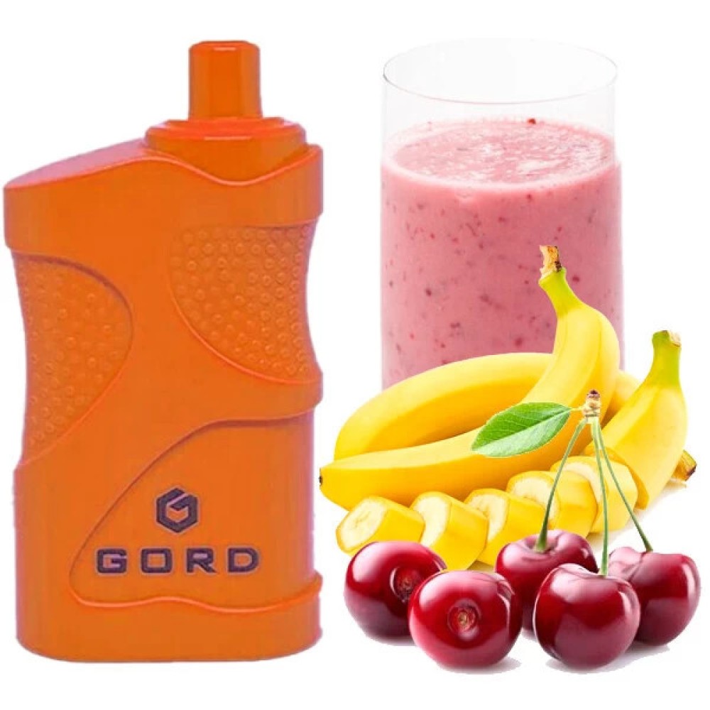 Jednorazowy papieros elektroniczny GORD Banana Cherry Smoothie (4000 zaciągnięć)