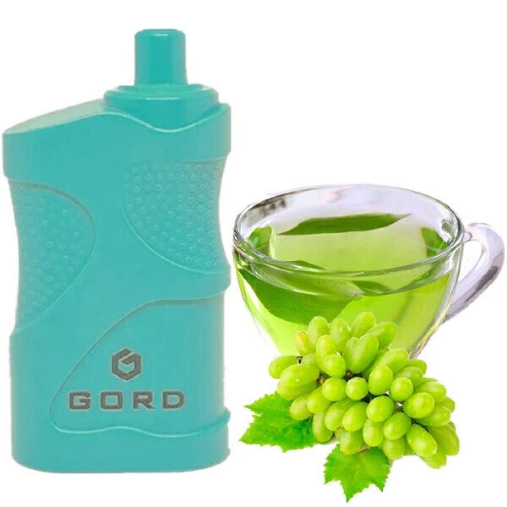Jednorazowy papieros elektroniczny GORD Green Tea Grape (4000 zaciągnięć)