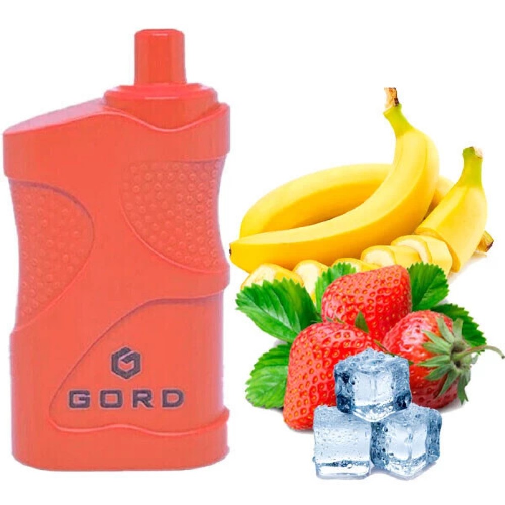 Jednorazowy papieros elektroniczny GORD Strawberry Banana Ice (Strawberry Banana Ice) (4000 zaciągnięć)