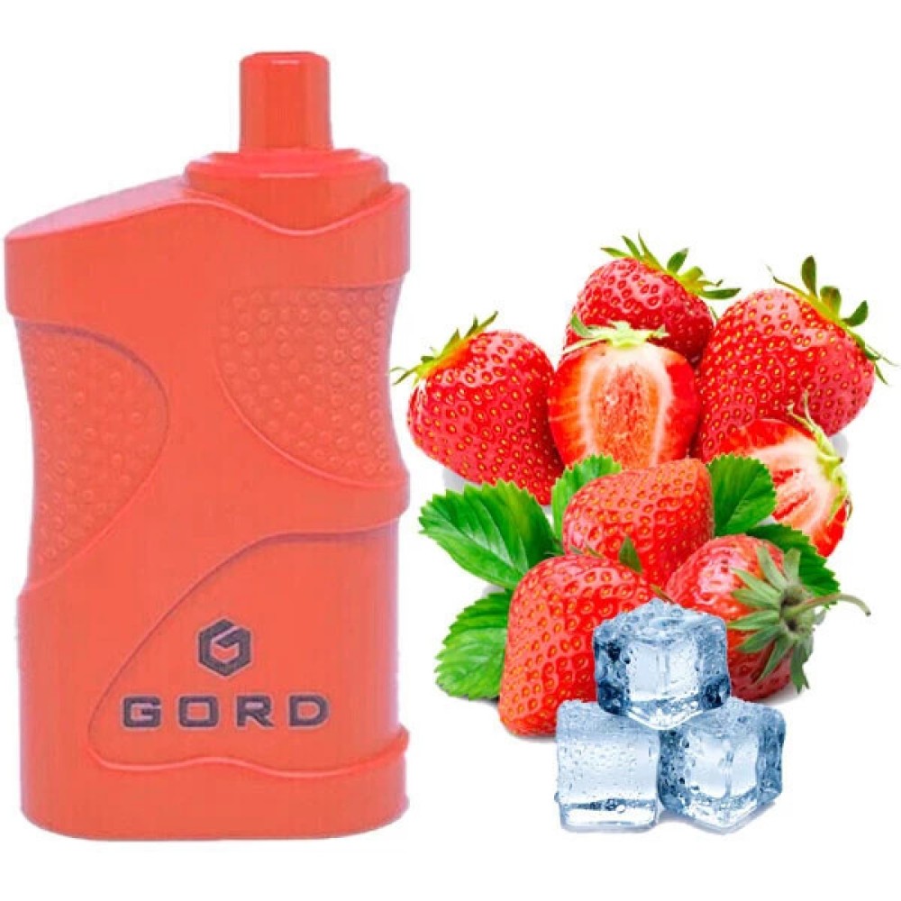 Jednorazowy papieros elektroniczny GORD Strawberry Ice (Strawberry Ice) (4000 zaciągnięć)