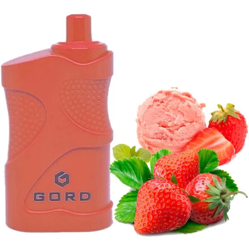Jednorazowy papieros elektroniczny GORD Strawberry Sundae (Strawberry Sundae) (4000 zaciągnięć)