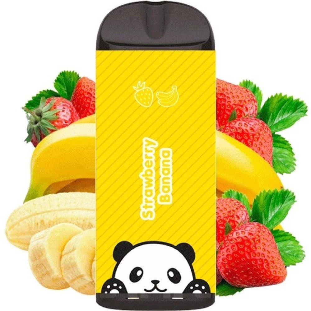 Jednorazowy papieros elektroniczny Hello Strawberry Banana (Strawberry Banana) (1000 zaciągnięć)