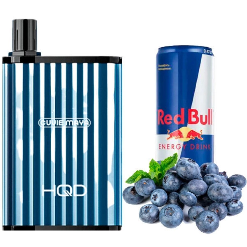 Jednorazowy papieros elektroniczny HQD Cuvie Maya Blue Energy (6000 zaciągnięć)