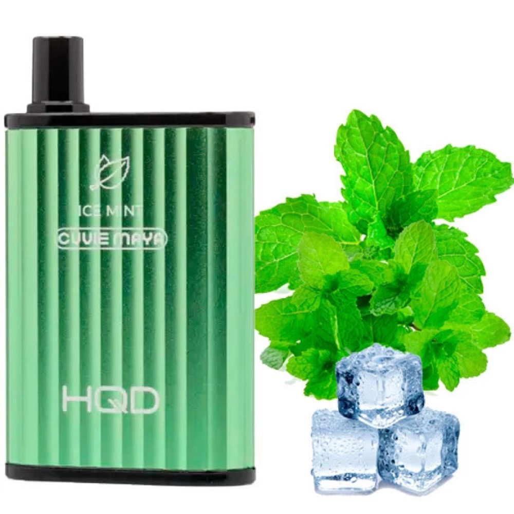 Jednorazowy papieros elektroniczny HQD Cuvie Maya Ice Mint (6000 zaciągnięć)