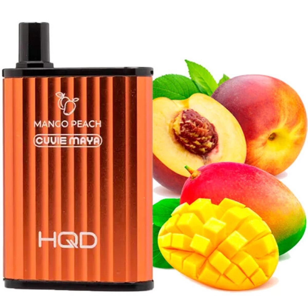 Jednorazowy papieros elektroniczny HQD Cuvie Maya Mango Peach (6000 zaciągnięć)