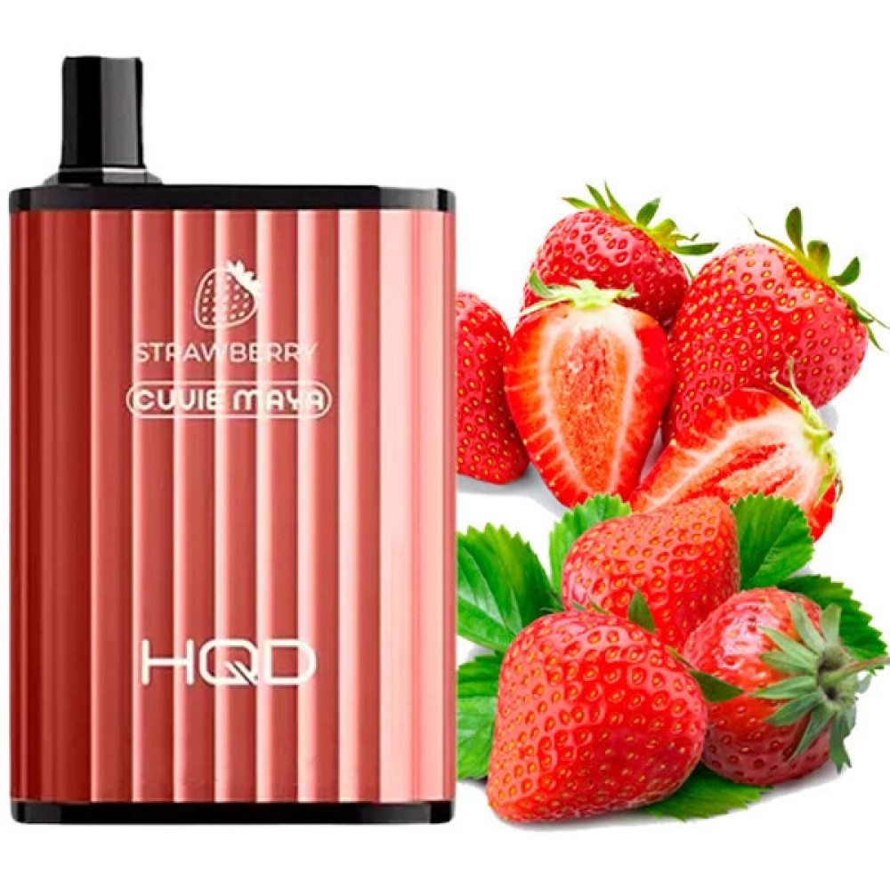 Jednorazowy papieros elektroniczny HQD Cuvie Maya Strawberry (6000 zaciągnięć)
