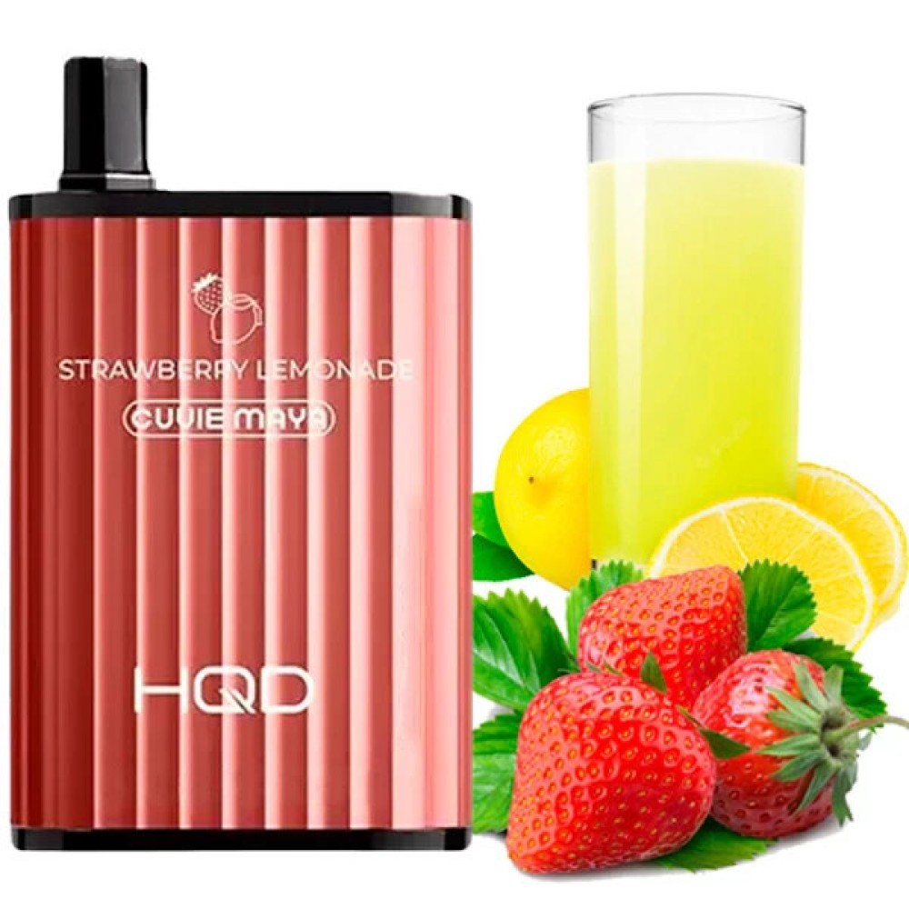 Jednorazowy papieros elektroniczny HQD Cuvie Maya Strawberry Lemonade (Strawberry Lemonade) (6000 zaciągnięć)