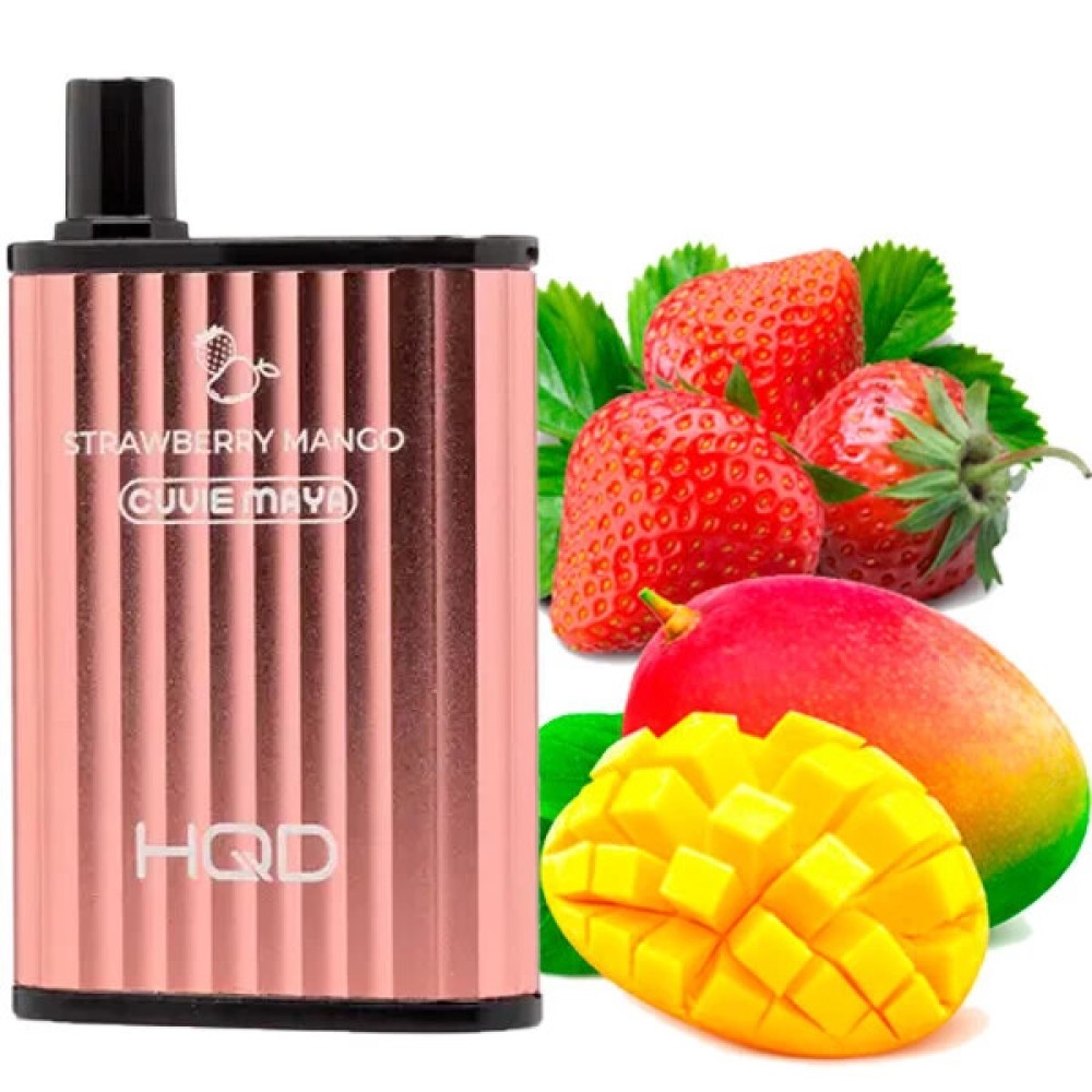 Jednorazowy papieros elektroniczny HQD Cuvie Maya Strawberry Mango (Strawberry Mango) (6000 zaciągnięć)