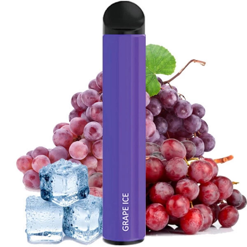 Jednorazowy papieros elektroniczny Hugo Vapor Supro III Grape Ice (1500 zaciągnięć)