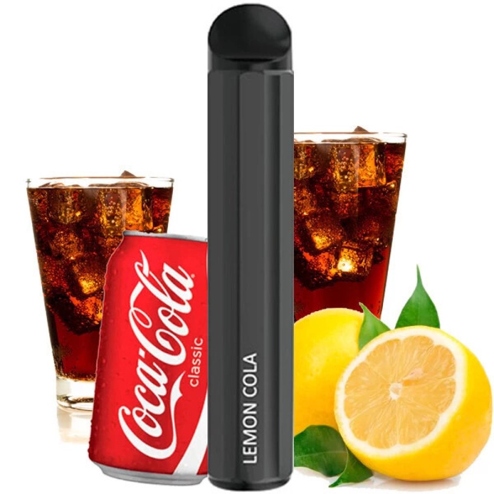 Jednorazowy papieros elektroniczny Hugo Vapor Supro III Lemon Cola (1500 zaciągnięć)