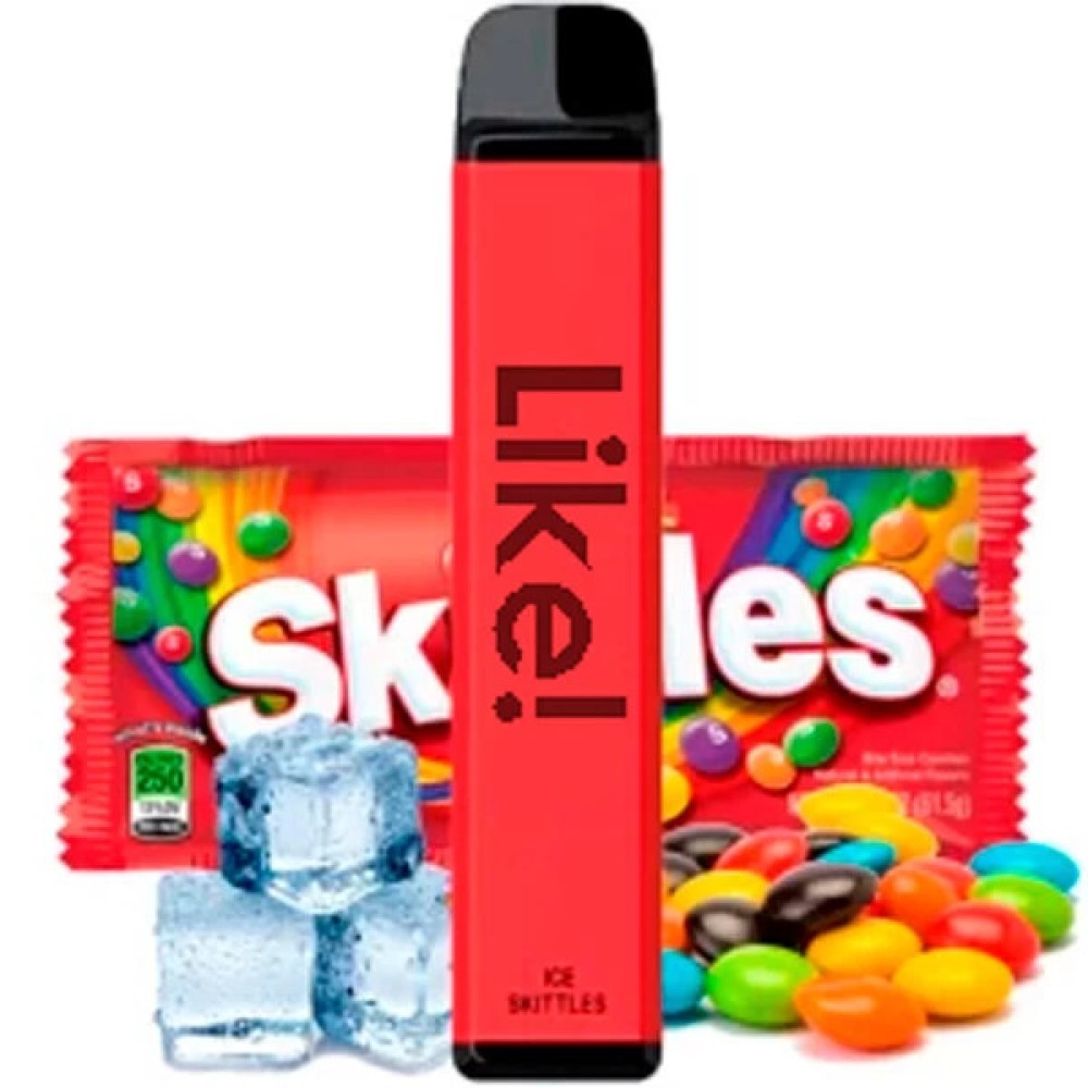 Jednorazowy papieros elektroniczny jak! Ice Skittles (1800 zaciągnięć)