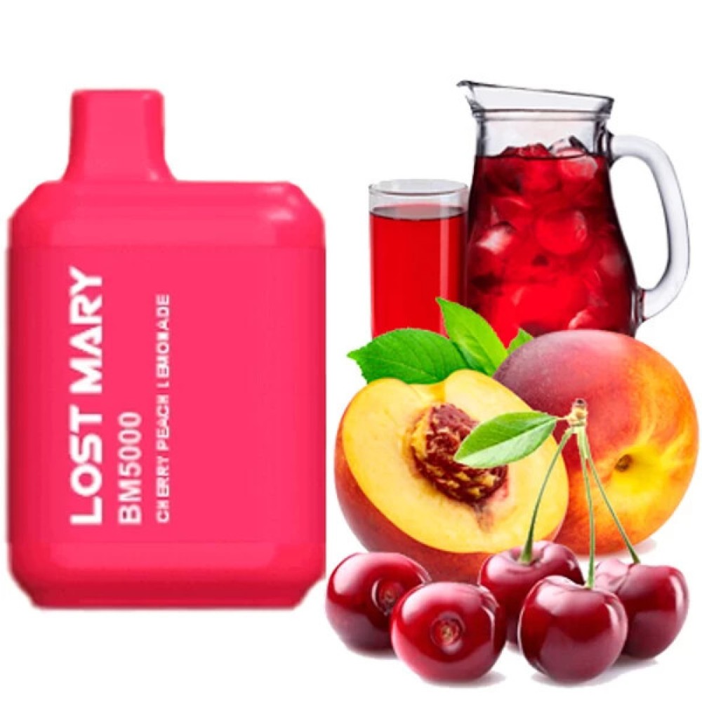 Jednorazowy papieros elektroniczny Lost Mary BM Cherry Peach Lemonade (5000 zaciągnięć)