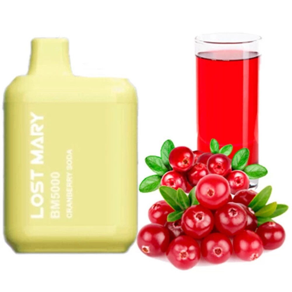 Jednorazowy papieros elektroniczny Lost Mary BM Cranberry Soda (5000 zaciągnięć)