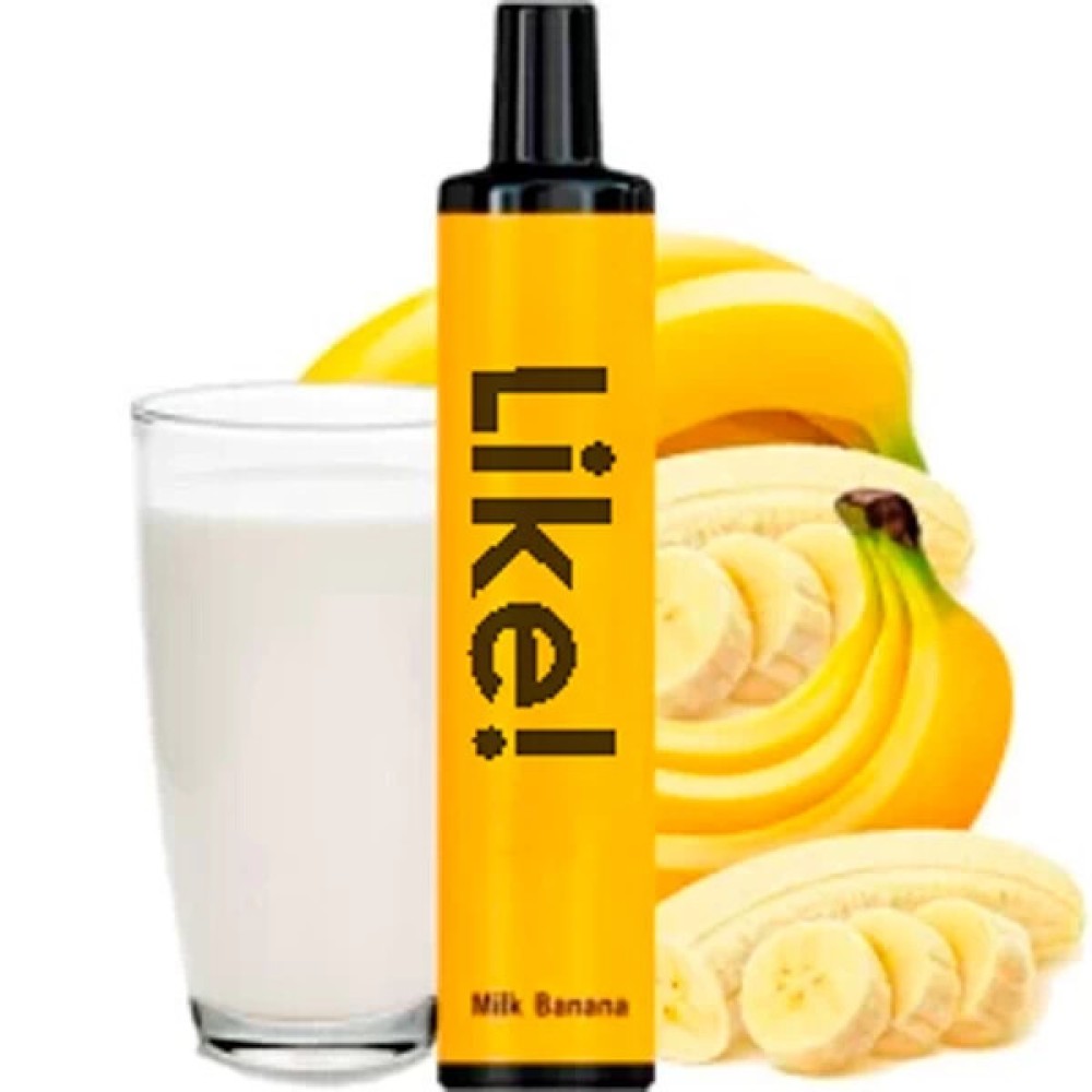 Jednorazowy papieros elektroniczny jak! Milk Banana (1500 zaciągnięć)