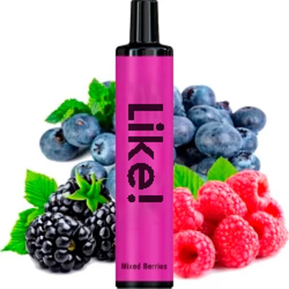 Jednorazowy papieros elektroniczny jak! Mieszane jagody (1500 zaciągnięć)