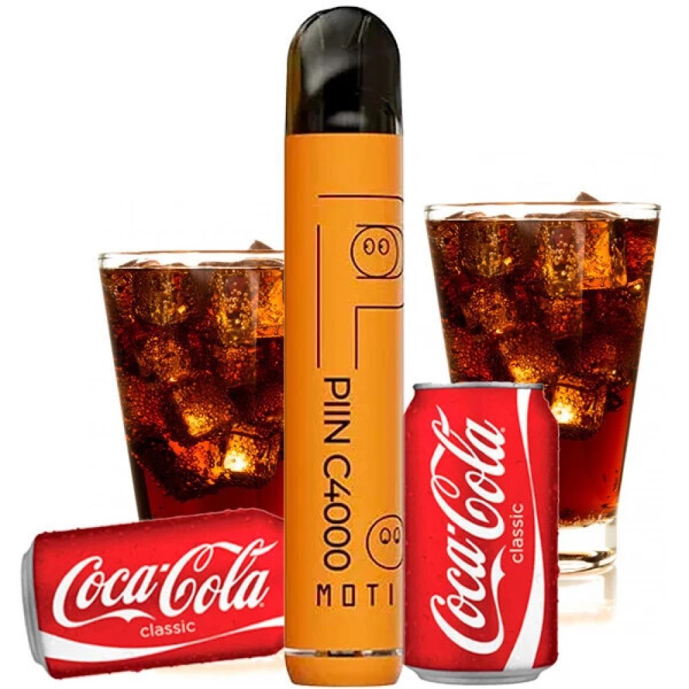 Jednorazowy papieros elektroniczny MOTI Piin Cola Fizz (Cola Fizz) (C4000 Puffs)