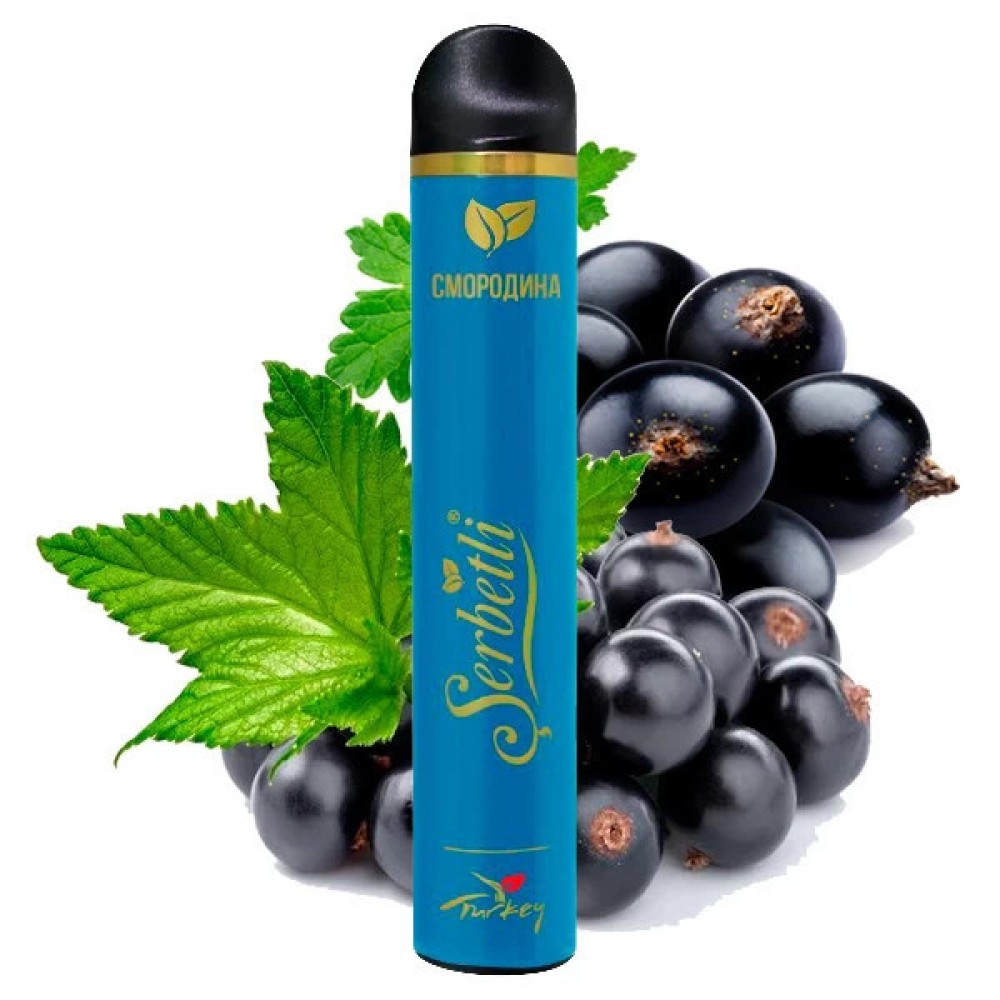 Jednorazowy papieros elektroniczny Serbetli Currant (porzeczka) (1200 zaciągnięć)