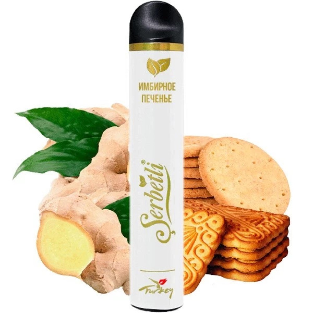 Jednorazowy papieros elektroniczny Serbetli Gingerbread Cookie (1200 zaciągnięć)